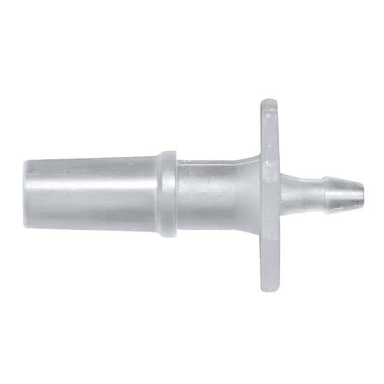 Cole-Parmer Luer to Hose Barb Fitting, Straight Adapter, Animal-Derivative-Free Polypropylene, Cleanroom Packed, Rotating Male Luer Lock x 5/32