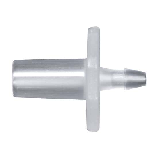 Cole-Parmer Luer to Hose Barb Fitting, Straight Adapter, Animal-Derivative-Free Polypropylene, Cleanroom Packed, Male Slip Luer x  1/16