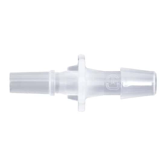 Cole-Parmer Luer to Hose Barb Fitting, Straight Adapter, Animal-Derivative-Free Polypropylene, Cleanroom Packed, Stationary Male Luer Lock x 3/32