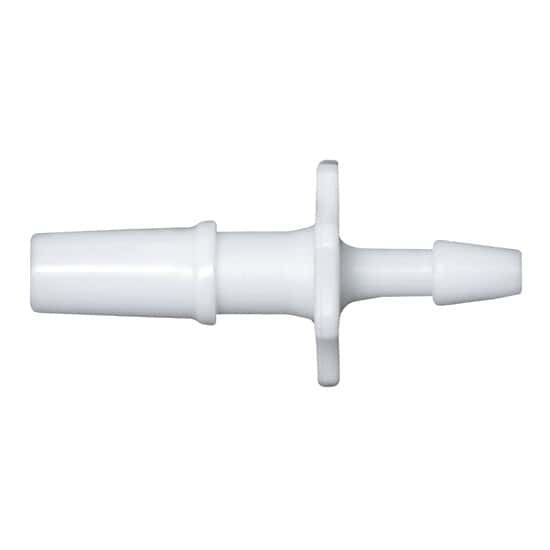 Cole-Parmer Luer to Hose Barb Fitting, Straight Adapter, White Nylon, Cleanroom Packed, Rotating Male Luer Lock x 5/32