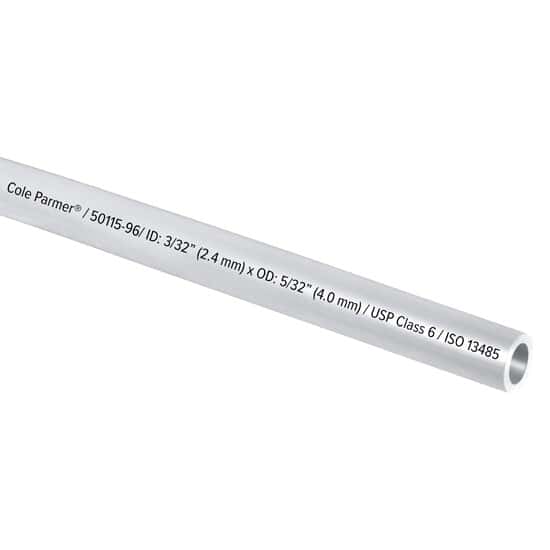 Cole-Parmer TPE Tubing, Clear, 3/32