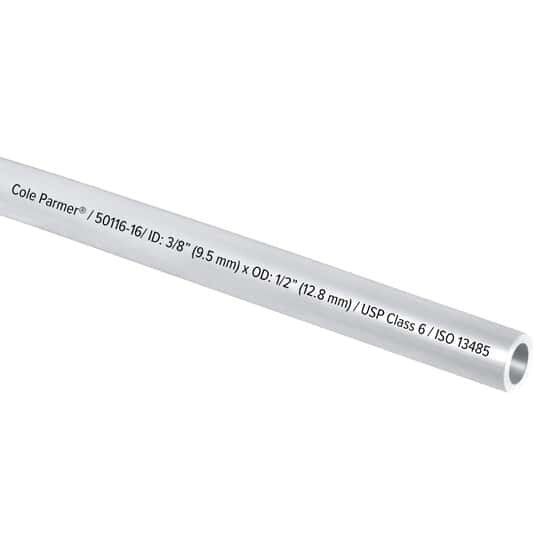 Cole-Parmer TPE Tubing, Clear, 3/8