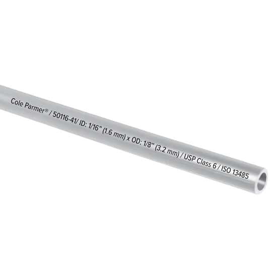 Cole-Parmer Soft TPE Tubing, Clear, 1/16