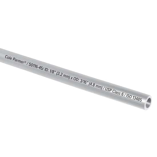 Cole-Parmer Soft TPE Tubing, Clear, 1/8