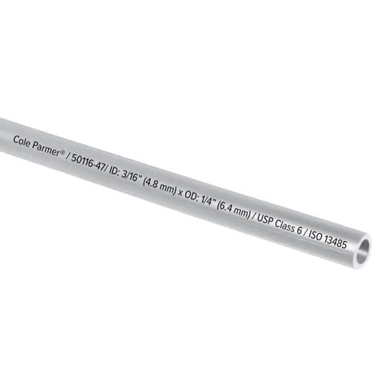 Cole-Parmer Soft TPE Tubing, Clear, 3/16