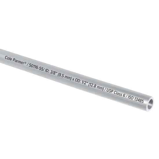 Cole-Parmer Soft TPE Tubing, Clear, 3/8