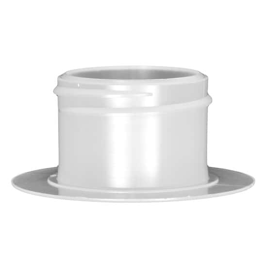 Cole-Parmer Port Disk Threaded Fitting, Natural Kynar® Flex, Cleanroom Packed, 38-400 1