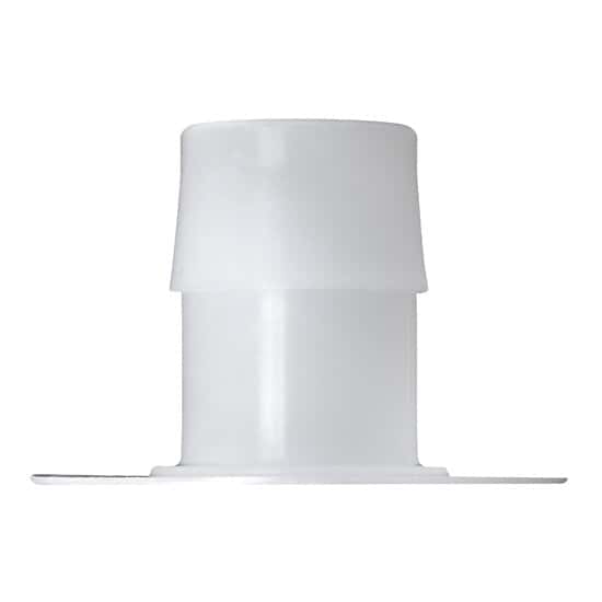 ColeParmer Port Disk Hose Barb Fitting, Natural Kynar® Flex, No