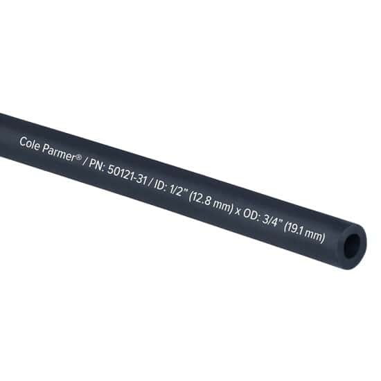 Cole-Parmer TPE Tubing, Black, 1/2