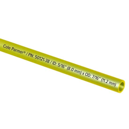 Cole-Parmer PVC Fuel and Lubricant Tubing, Yellow, 5/16