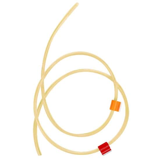 Cole-Parmer Solvent-Resistant PVC 2-Stop Pump Tubing, 0.19 mm, Orange/Red; 12/Pk