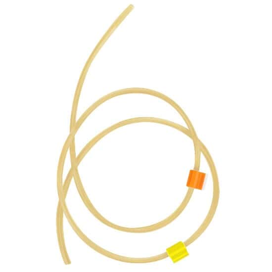 Cole-Parmer Solvent-Resistant PVC 2-Stop Pump Tubing, 0.51 mm, Orange/Yellow; 12/Pk