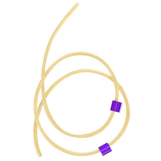 Cole-Parmer Solvent-Resistant PVC 2-Stop Pump Tubing, 2.06 mm, Purple/Purple; 12/Pk
