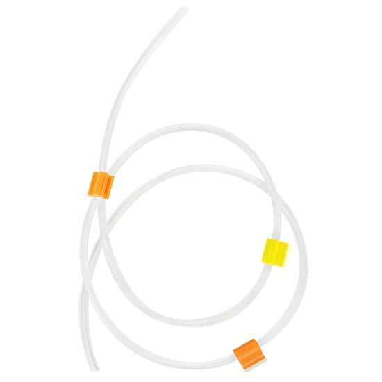 Cole-Parmer PVC 3-Stop Pump Tubing with Flared Ends, 0.51 mm, Orange/Yellow; 12/Pk