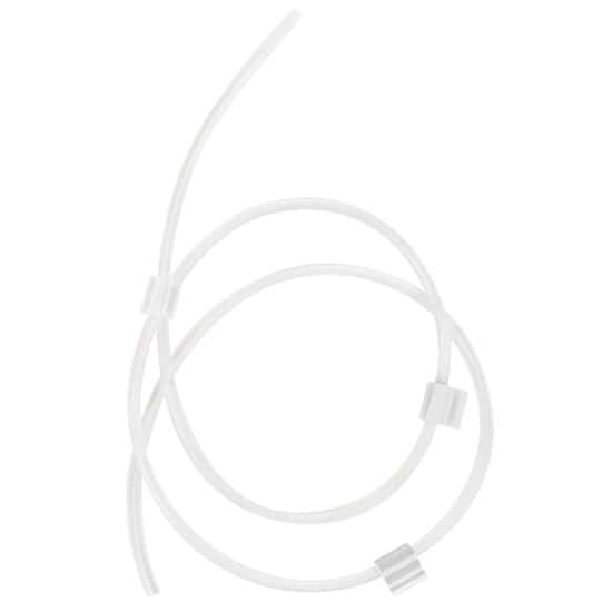 Cole-Parmer PVC 3-Stop Pump Tubing with Flared Ends, 1.02 mm, White/White; 12/Pk