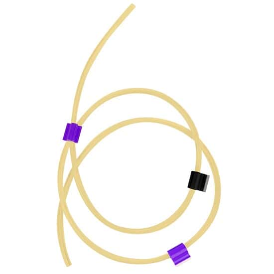 Cole-Parmer Pharmaprene® 3-Stop Pump Tubing, 2.29 mm, Purple/Black; 12/Pk