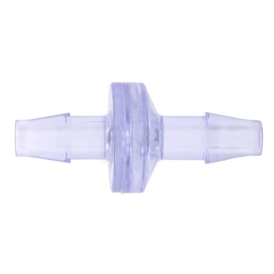 Cole-Parmer Standard Check Valve, Gamma-Stable Natural Polycarbonate, 1/4