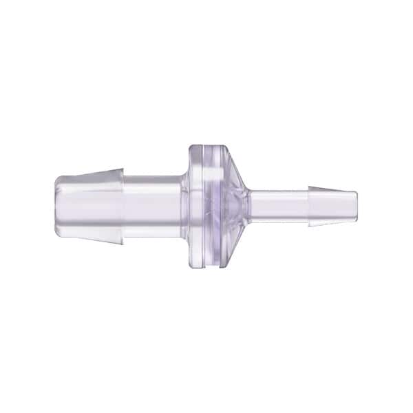 Cole-Parmer Reducing Check Valve, Gamma-Stable Natural Polycarbonate, 3/8