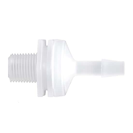 Cole-Parmer Threaded Check Valve, Natural Polypropylene, 1/8