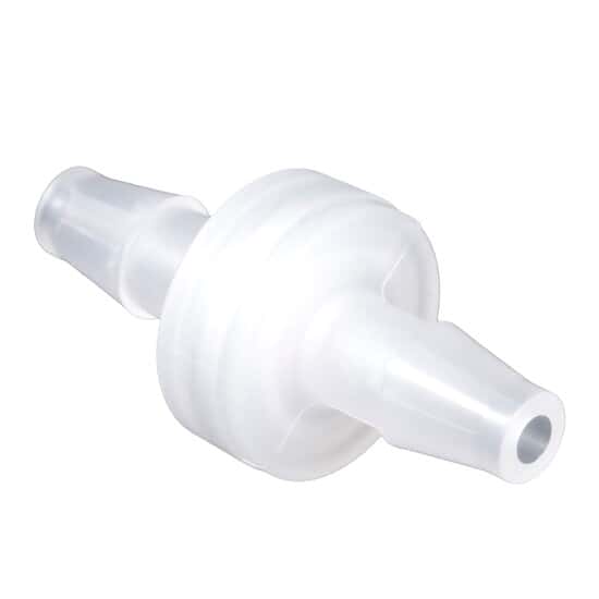 Cole-Parmer HDPE In-Line Filter, Polypropylene, Natural,  45-90 Micron, 3/8
