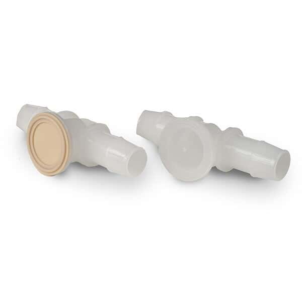 Cole-Parmer Instrument Tee, PP Body, TPV Diaphragm, 1/2” Mini Tri Clamp x 1/2” Mini Tri Clamp