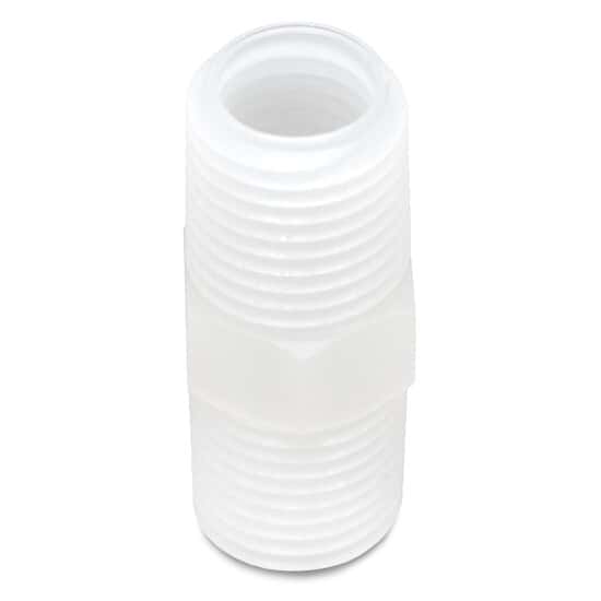 Cole-Parmer Nipple Fitting, Straight Union, PVDF, 3/4