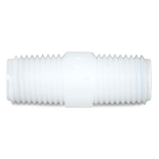 Cole-Parmer Nipple Fittings, Straight Union, Nylon, 1/8