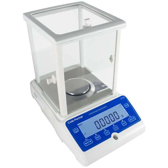 Cole-Parmer LB-200-124e Analytical Balance, 120g Capacity x .0001g Readability, External Calibration