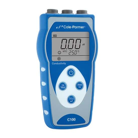 ColeParmer C100 Conductivity Meter with K =1 Probe, Handheld 5920008