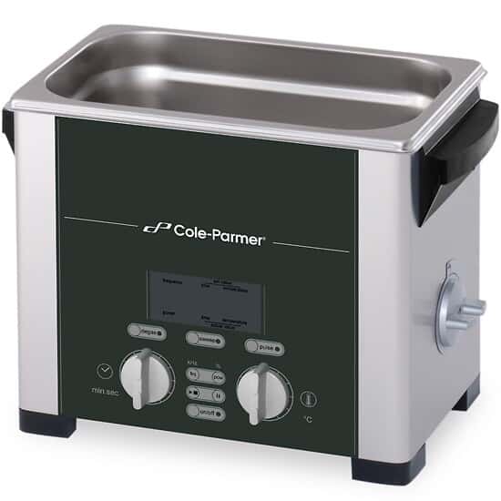 Cole-Parmer P30H Ultrasonic Cleaner with Heat and Variable Power, 0.75 gal.; 120 VAC