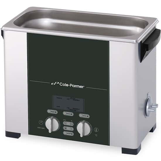 Cole-Parmer P60H Ultrasonic Cleaner with Heat and Variable Power, 1.5 gal.; 120 VAC