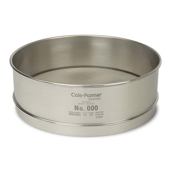 Cole-Parmer Testing Sieve, SS Frame/SS Wire, 12