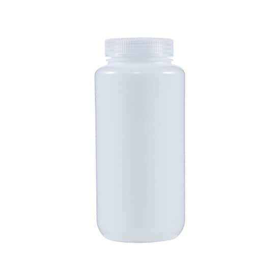 Cole-Parmer Wide-Mouth Transport Plastic Bottle, HDPE, 1000mL; 6/PK