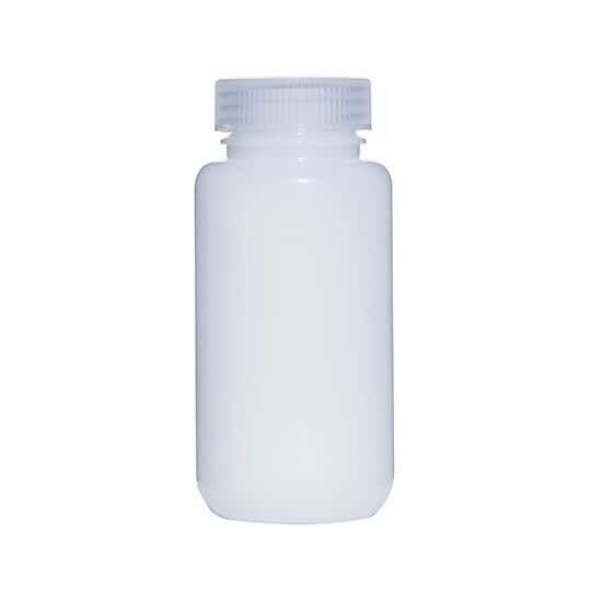 Cole-Parmer Fluorinated HDPE Wide-Mouth Plastic Bottle, 250mL; 12/PK