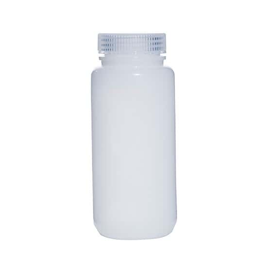 Cole-Parmer Fluorinated HDPE Wide-Mouth Plastic Bottle,  500mL; 12/PK