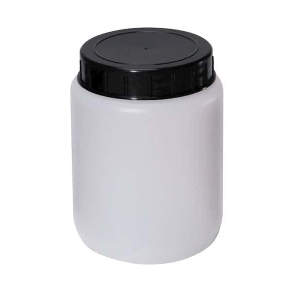Cole-Parmer Cylindrical Jar, HDPE; 2000 mL; 10/pk