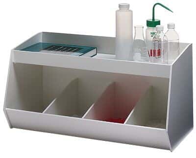Cole-Parmer Four-Bin Organizer, White, 24