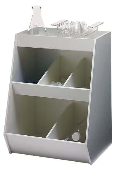 Cole-Parmer Five-Bin Organizer, White, 24