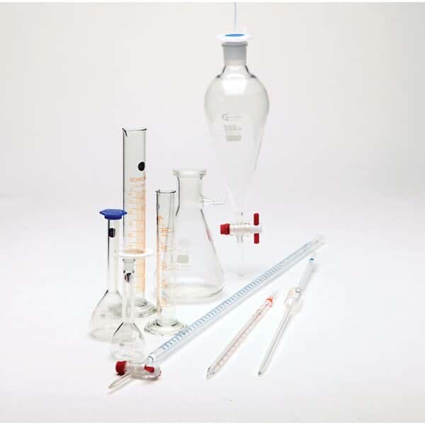 Cole-Parmer Volumetric Glassware Starter Kit, 9 pieces