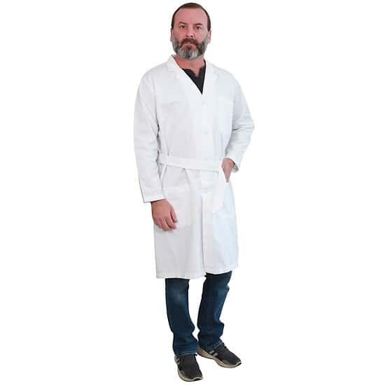 Cole-Parmer Men's Easy Care Poly/Cotton Blend Lab Coat, Small (36)