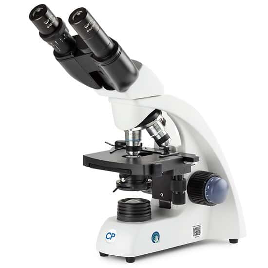 Cole-Parmer MSU-100 Compound Binocular Microscope, 4/10/40/100x, 100-240 VAC