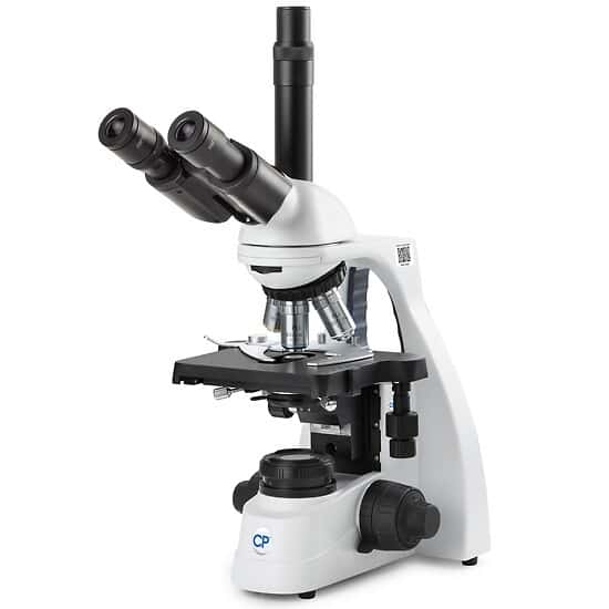 Cole-Parmer MSU-400 Compound Trinocular Microscope, 4/10/40/100x, Brightfield Plan; 100-240 VAC