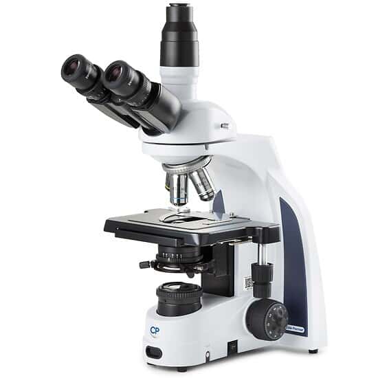 Cole-Parmer MSU-600 Compound Trinocular Microscope, 4/10/40/100x, Brightfield Plan; 100-240 VAC