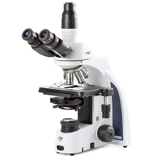 Cole-Parmer MSU-600 Compound Trinocular Microscope, 10/20/40/100x, Phase Contrast Plan; 100-240 VAC