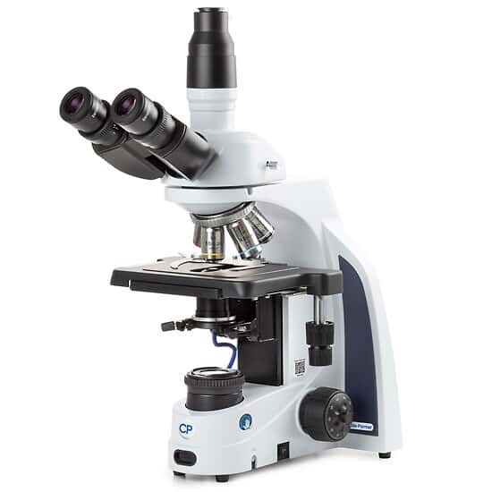 Cole-Parmer MSU-600 Compound Trinocular Microscope, 4/10/40/100x, Darkfield Plan; 100-240 VAC
