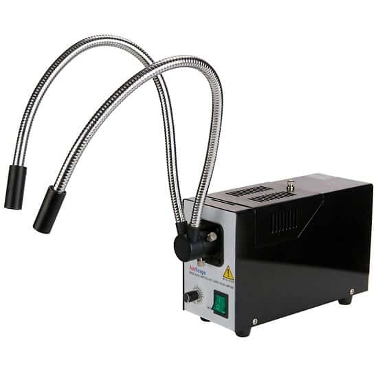 150 W Fiber Optic Dual Gooseneck Illuminator for Microscopes from Cole