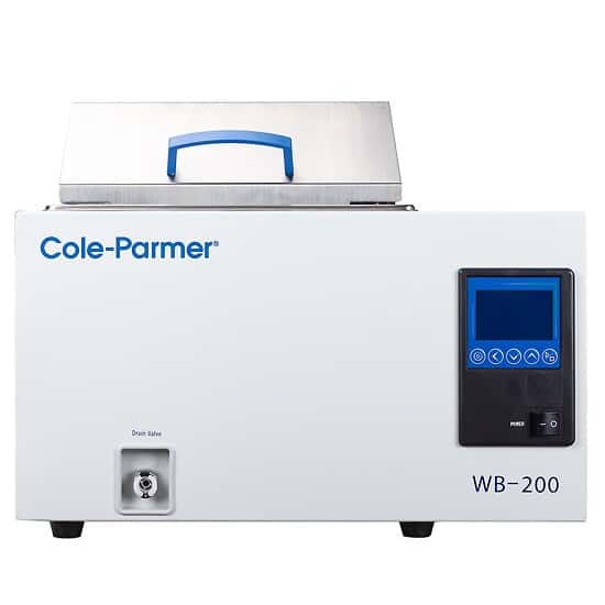 ColeParmer WB200 Water Bath, 11 L; 220 VAC, 50/60 Hz from ColeParmer