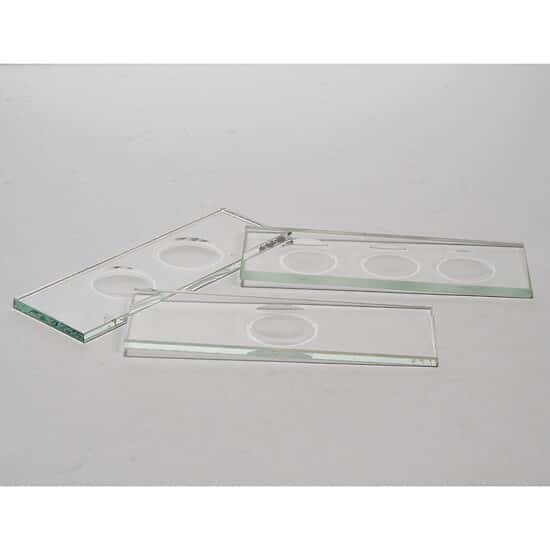 Cole-Parmer Concavity Microscope Slides, Glass, 3 mm Thick, 1 Concavity; 12/Pk