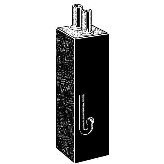 Cole-Parmer Flow-Through Cell, Quartz, 80 uL