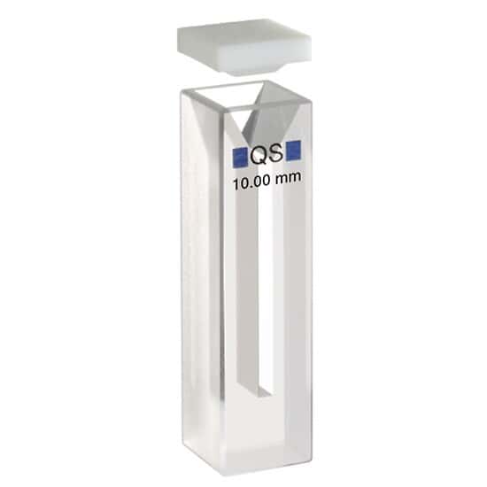 Cole-Parmer Quartz Cuvette, Semi-Micro, UV/Visible, 1 mL, 10 mm Path; 1/EA